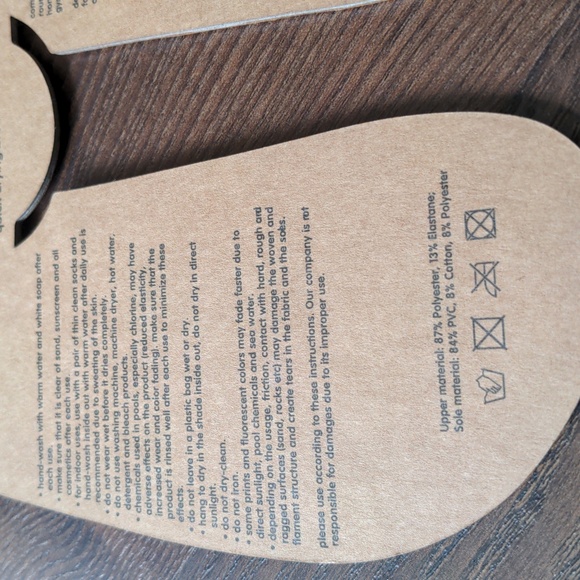 Slipstop Kids Pool Shoes/ Beach slip-ons, Caramel + White Rainbows Water shoe - Picture 7 of 9